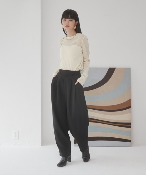 ANGIE tシャツ シアー ベロア トップス レディース : ZOZOTOWN Yahoo