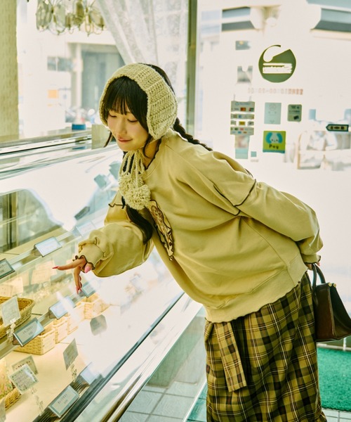 kutir トレーナー スウェット 「クティールとレトロ」ハート
