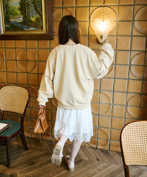 kutir トレーナー スウェット 「クティールとレトロ」ハート