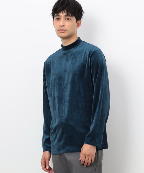 COMME CA ISM（コムサイズム） tシャツ ベロアジャージ ハイネックT