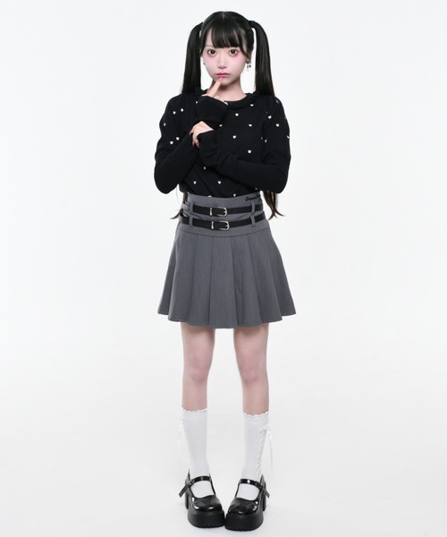 ニット セーター 「TRAVAS TOKYO/トラバス トーキョー」くまドットパフショルダーニット レディース TRAVAS TOKYO ニット セーター 「TRAVAS TOKYO/トラバス