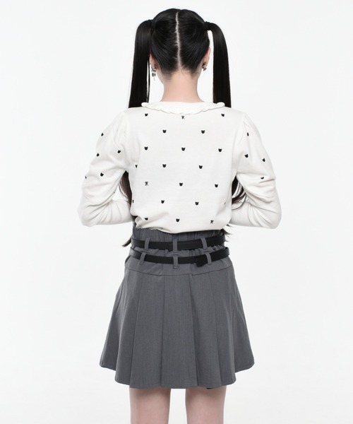 ニット セーター 「TRAVAS TOKYO/トラバス トーキョー」くまドットパフショルダーニット レディース TRAVAS TOKYO ニット セーター 「TRAVAS TOKYO/トラバス