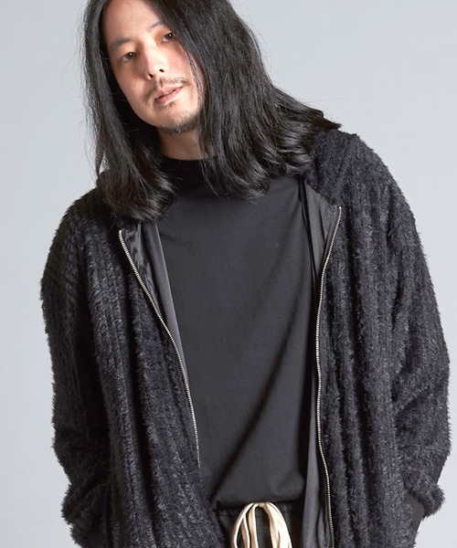 NO ID.（ノーアイディー） パーカー 「NO ID.」Fake Fur Stretch Zip