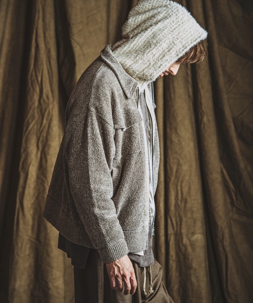 NO ID.（ノーアイディー） パーカー 「NO ID.」Fake Fur Stretch Zip