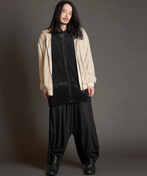 NO ID.（ノーアイディー） パーカー 「NO ID.」Fake Fur Stretch Zip