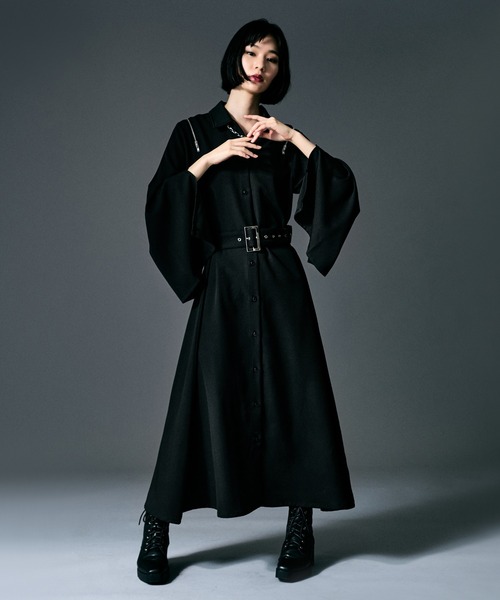 Ellno de Mavie（エルノデメヴィ） ワンピース 2wayスリーブジップ