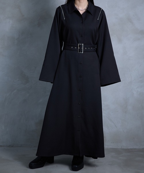 Ellno de Mavie（エルノデメヴィ） ワンピース 2wayスリーブジップ