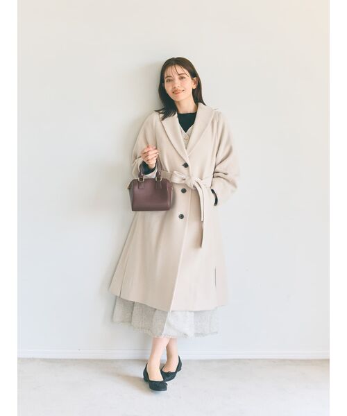 ニット セーター スリットゴールドボタンリブニット「低身長