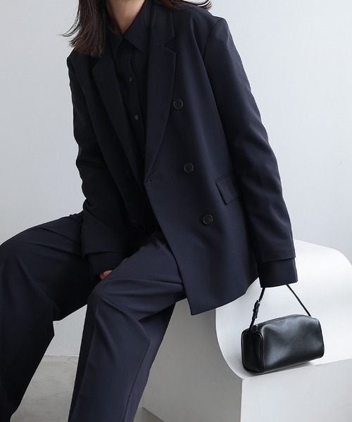 evernavy ジャケット テーラードジャケット TRストレッチダブル