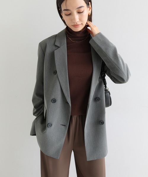 evernavy ジャケット テーラードジャケット TRストレッチダブル