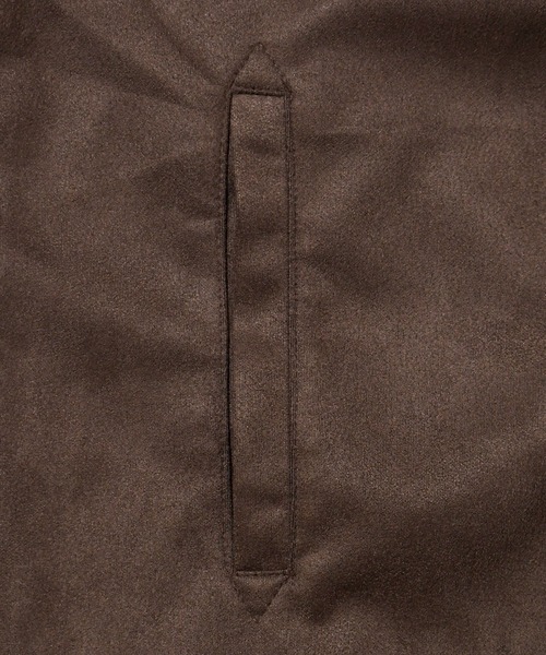 美品soupy soupy 短丈ジャケットブラウンM ステッチschott Soupy ブルゾン アウター faux suede western stitch short