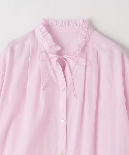 ブラウス シャツ 「size SHORTあり」フリルネック ブラウス レディース size SHORTあり］フリルネック ブラウス（シャツ/ブラウス