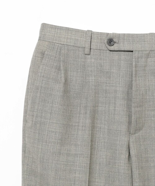 BEAMS F パンツ ORTELO / ウール フレスコ 2プリーツ ワイド
