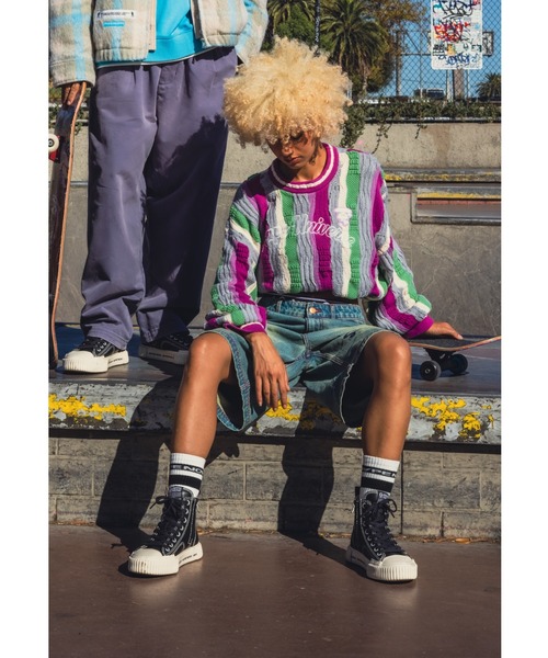 ニット セーター AAPE MAIN KNIT レディース AAPE BY A BATHING APE ニット セーター MAIN KNIT レディース