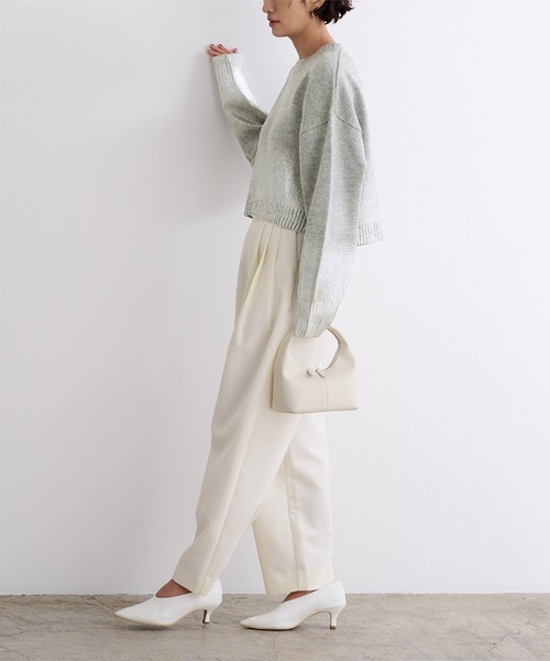 美品★ブルネロクチネリ★スパンコール★クロップド丈プルオーバー★ゆったり レディーストップ、Tシャツ、ポロシャツ | Brunello Cucinelli