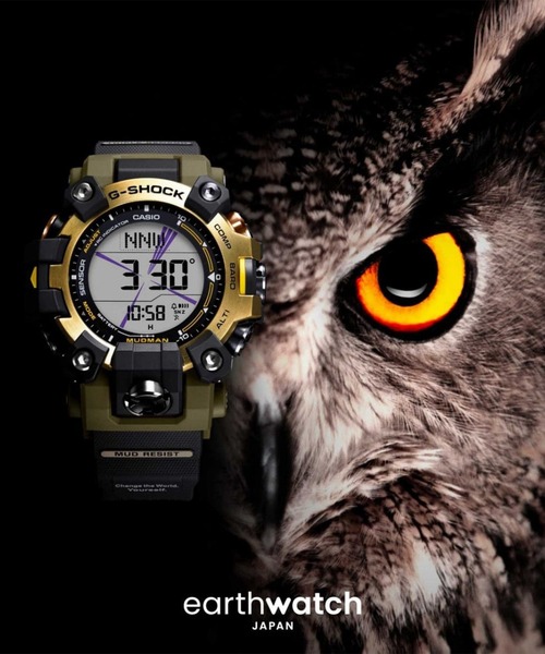 激安！試着のみ！未使用！G-SHOCK 腕時計　gw-9501kj-8jr Gショック】Love The Sea And The Earth / EARTHWATCHコラボ
