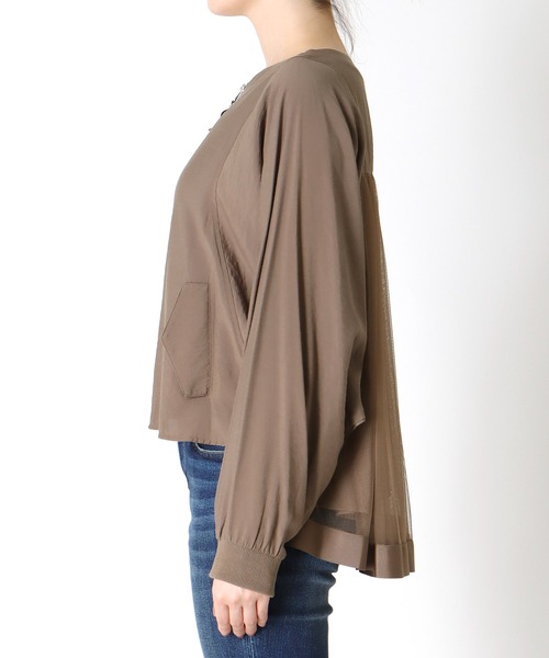 jines ジネス　バックファスナープリーツブルゾン jines ジネス バックファスナープリーツブルゾン