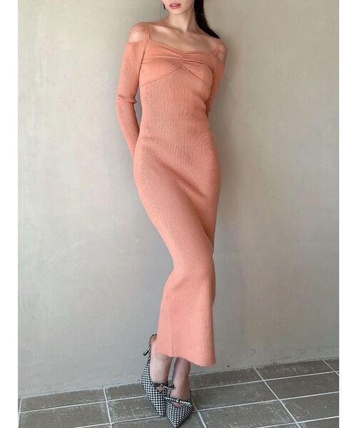 RESEXXY（リゼクシー） ワンピース ナローストラップタイトニット