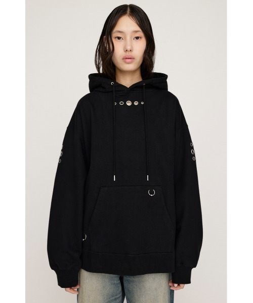 SLY パーカー EYELET SW HOODIE アイレット スウェット フーディ 