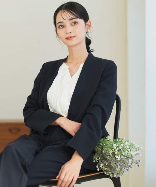 セットアップ 「2025新作」「洗える/UV加工/花粉防止/パンツスーツ