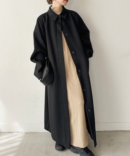 select MOCA by son」 ステンカラーコート FREE ブラック レディース