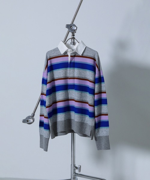 ローズバッド✨miciマルチボーダーニット ROSE BUD（ローズバッド） ニット セーター (GENE HEAVENS)マルチ