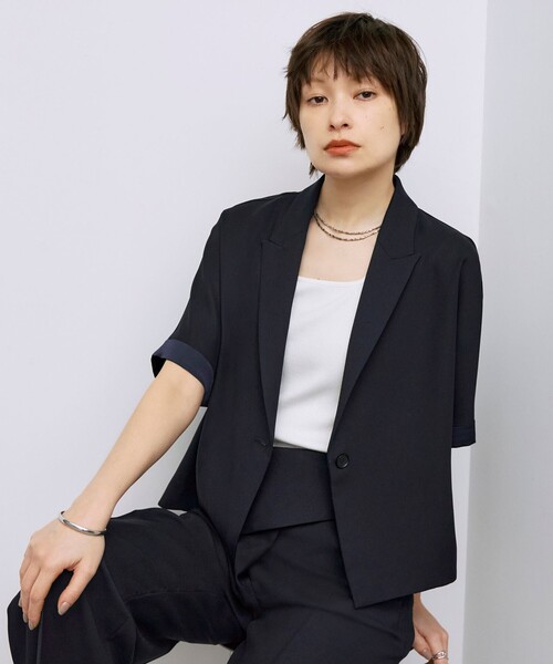 ICB 24SS 接触冷感 UVカット 撥水 ナイロンブルゾン ネイビー ICB 24SS 接触冷感 UVカット 撥水 ナイロンブルゾン ネイビーの通販は