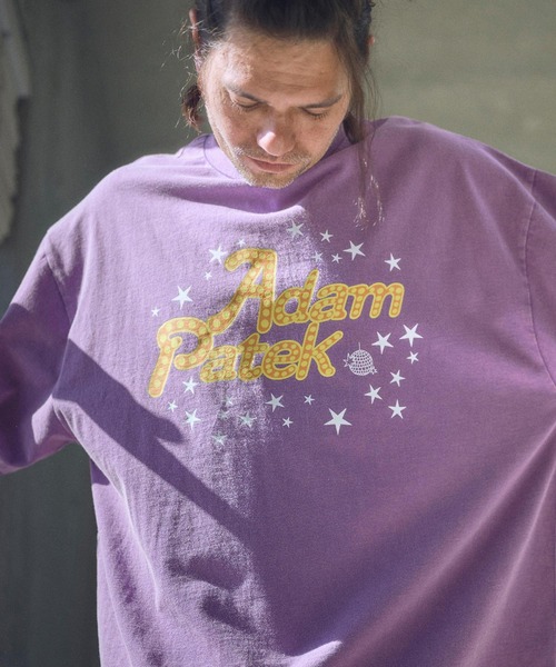 tシャツ 「ADAMPATEK/アダムパテック」disco logo short sleeve T/ディスコロゴプリントT レディース メンズ ADAM PATEK tシャツ ADAMPATEK/disco logo short sleeve T