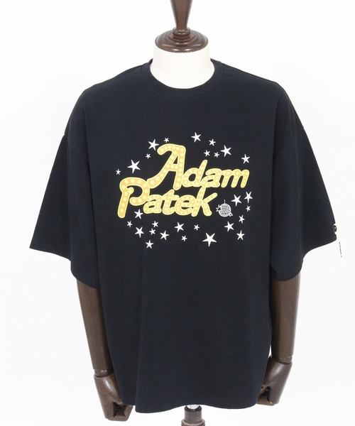tシャツ 「ADAMPATEK/アダムパテック」disco logo short sleeve T/ディスコロゴプリントT レディース メンズ ADAM PATEK tシャツ ADAMPATEK/disco logo short sleeve T