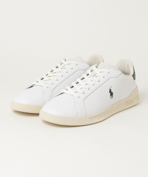 POLO RALPH LAUREN ヘリテージコートIIナッパレザースニーカー RALPH LAUREN｜ヘリテージ Court II ナッパ レザー スニーカー