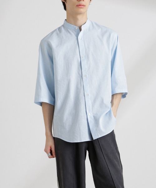 NANO universe（ナノ・ユニバース） シャツ クールマックスリネン