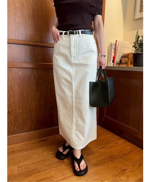 Mila Owen（ミラオーウェン） スカート 後ベンツストレートマキシ