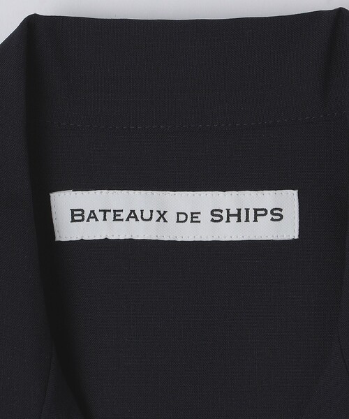 SHIPS（シップス） シャツ BATEAUX DE SHIPS: ウール トロピカル 半袖