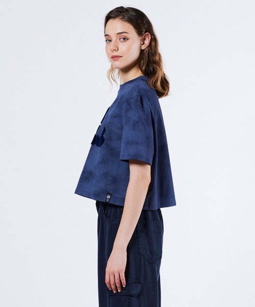 DOUBLE STANDARD CLOTHING tシャツ 筆記体ロゴ刺繍天竺Tシャツ