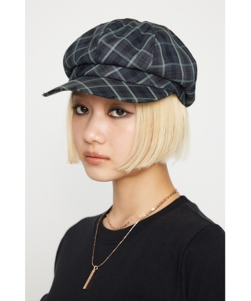 LAGUA GEM（ラグアジェム） 帽子 キャスケット CHECK キャスケット