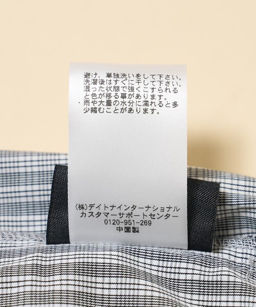新品 MARY QUANT × PUBLUX ロゴ刺繍ビッグシャツ チェック PUBLUX ブラウス シャツ MARY QUANT × PUBLUX/マリークワント