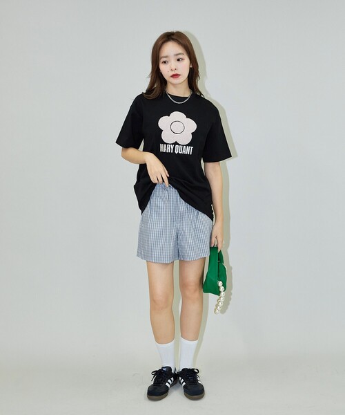 【マリさん専用】 MARY QUANT/ロゴネーム付き イージーショートパンツ 限定展開