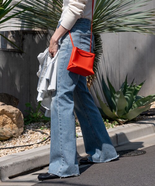 [FREAK'S STORE] повреждение обработка Denim брюки MEDIUM черный женский 