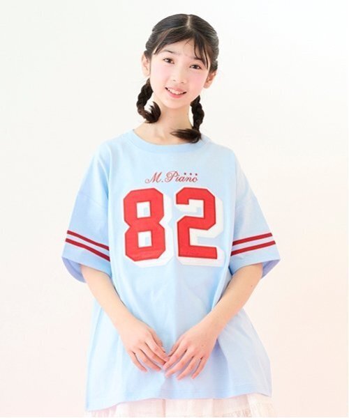mezzo piano Junior（メゾピアノ ジュニア） tシャツ ナンバリングT