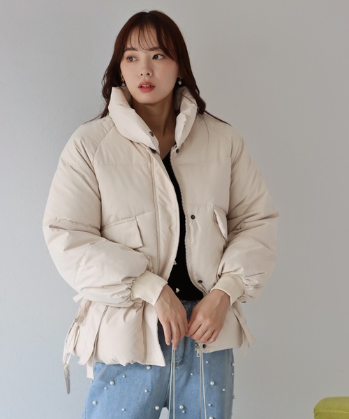 「BLUEEAST」 ブルゾン MEDIUM ベージュ レディース_画像8