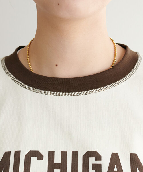 ボーダーズアットバルコニー　限定品　ロゴプリントTシャツ　ユニセックス　白 Discoat tシャツ 「ユニセックス」アソートロゴプリントリンガー