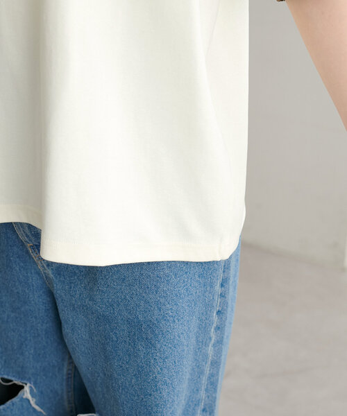 tシャツ 「ユニセックス」アソートロゴプリントリンガーTシャツ レディース メンズ | Discoat | 19