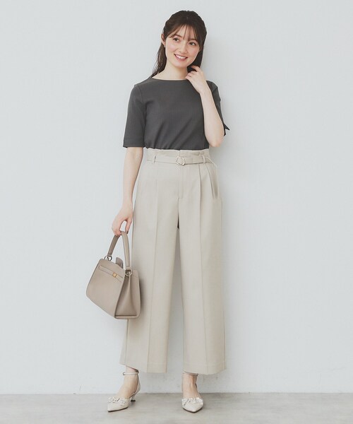 トップス index@ index tシャツ 「7色展開/XS-LLサイズ」ボートネックリブ