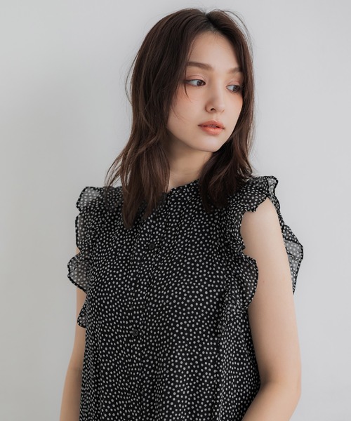 ★minagram★ ヘラ シフォンノースリーブワンピース（7色） coca ワンピース シフォンノースリーブワンピース : ZOZOTOWN