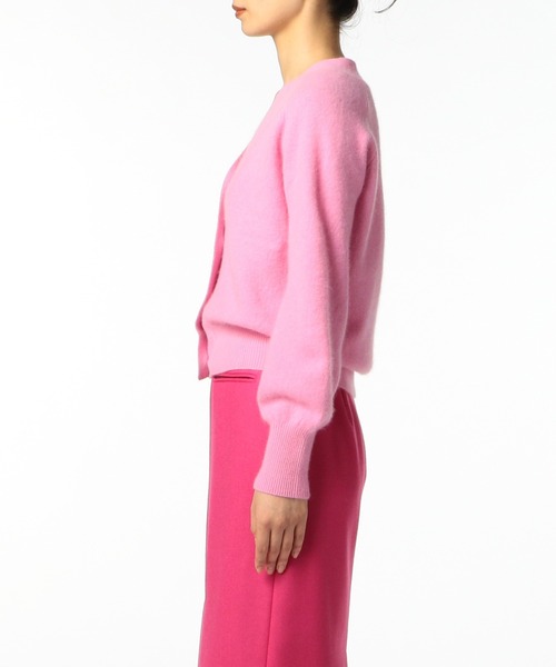 「ESTNATION」 ニットカーディガン 38 イエロー レディース_画像3