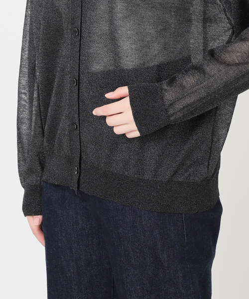 B.CSTOCK ZOZO限定】手洗い可 / シアー襟付きカーデ ZOZO限定】手洗い可 / シアー襟付きカーデ（ニット/セーター