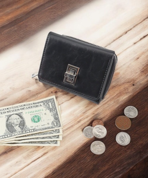 RENAME（リネーム） 財布 回転金具 3つ折り財布 レディース メンズ