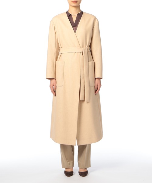 ESTNATION エストネーション バイカラー ノーカラーコート 楽天市場】ノーカラー コート エストネーションの通販