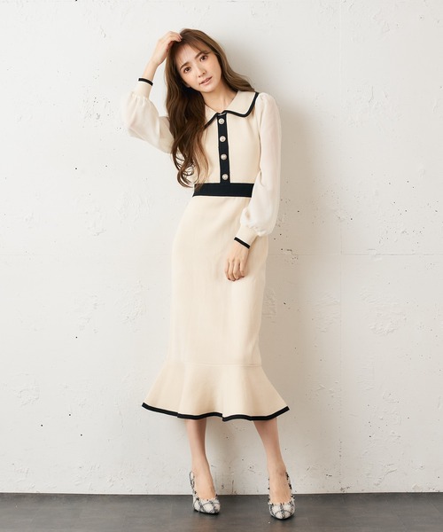 MIIA（ミーア） ニットワンピース FREE ブラック レディース