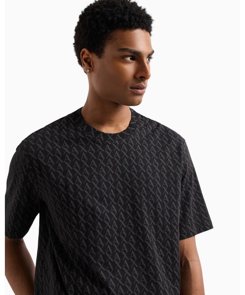 エンポリオアルマーニ オールオーバー ロゴ シャツ XXL ARMANI EXCHANGE tシャツ 「A|X アルマーニ エクスチェンジ」オール